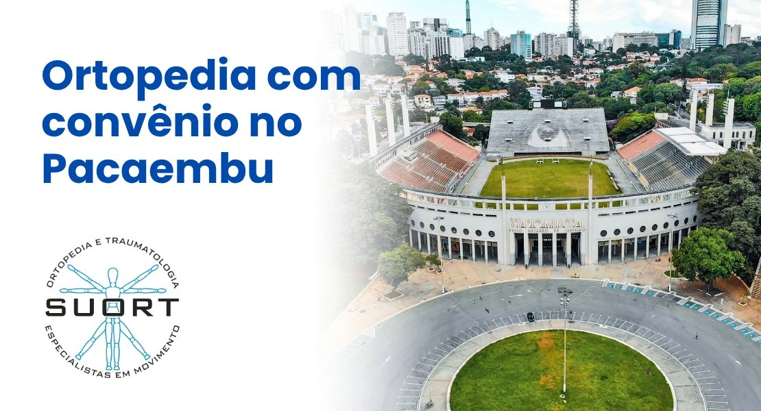 Ortopedista e fisioterapia com convênio no Pacaembu, SP, a 10 minutos de Perdizes e da SUORT