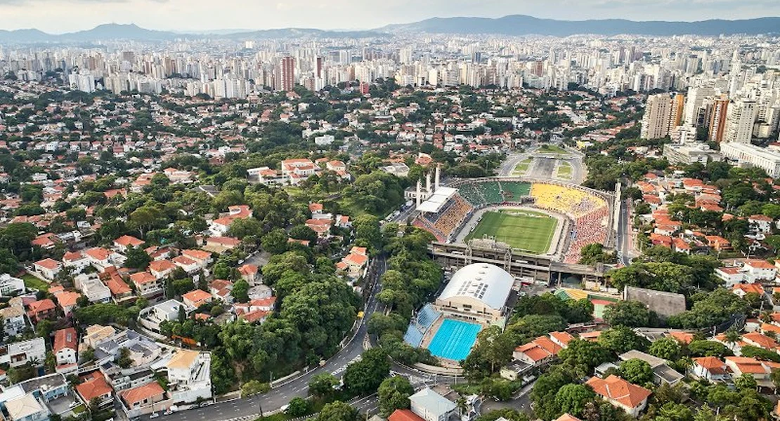 Estádio do Pacaembu, bairro Pacaembu, zona oeste de São Paulo, próximo à SUORT em Perdizes