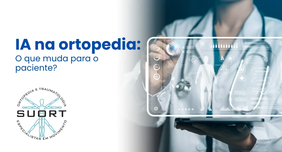 Ortopedista usando tecnologia de imagem no diagnóstico — SUORT Clínica Integrada, Perdizes, São Paulo