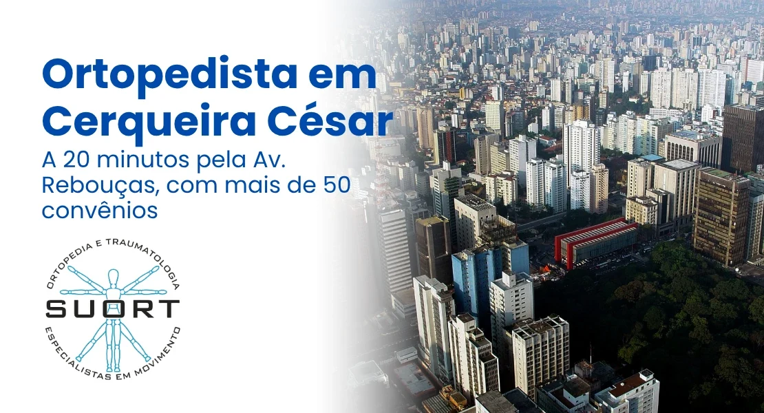 Ortopedista e fisioterapia com convênio para moradores de Cerqueira César, SP — SUORT em Perdizes